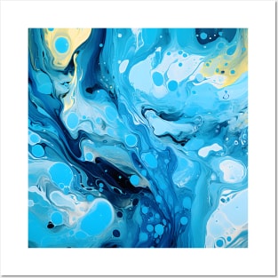 Cerulean Dreams Abstract Art Posters and Art